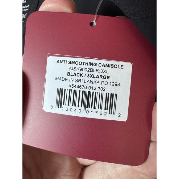 Anti x Proof Smoothing Camisole Tank A544676 Stretch Black Plus Size 3X NWT $50 - Picture 7 of 13